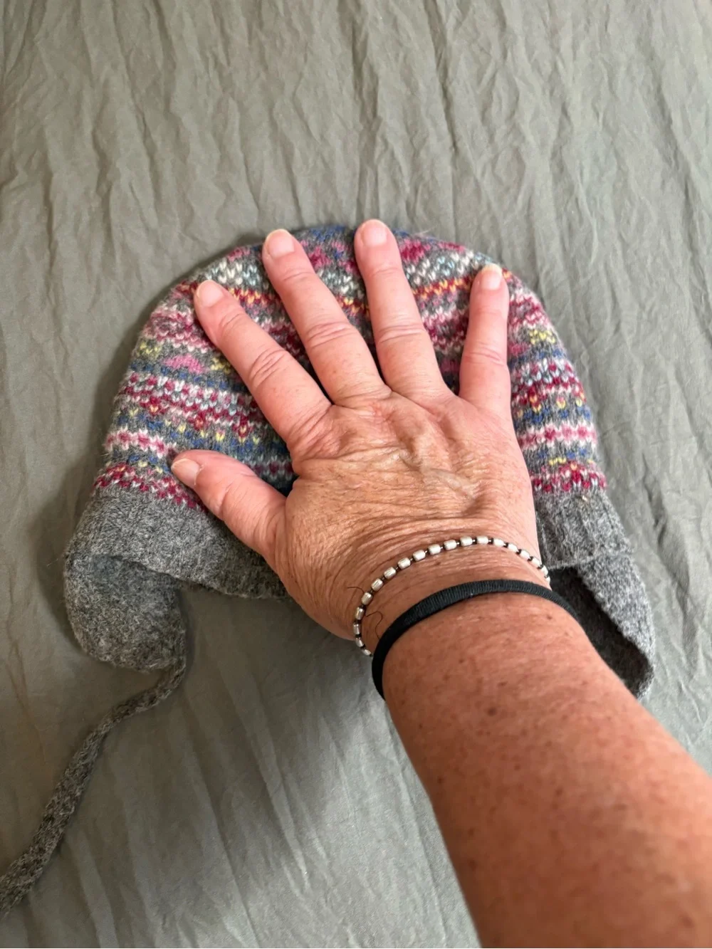 Zara Fair Isle Baby Wool Blend Hat. Infant Size.